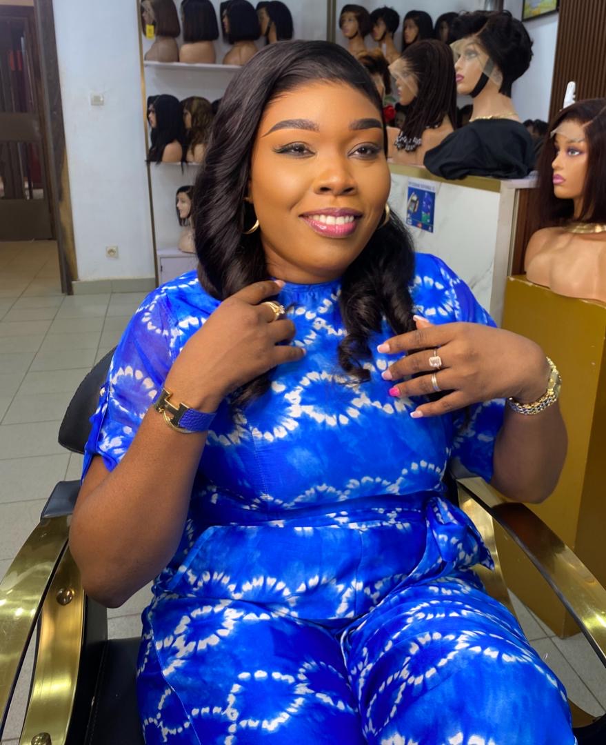 LA FATOUMATA Raw Black Lace Frontale