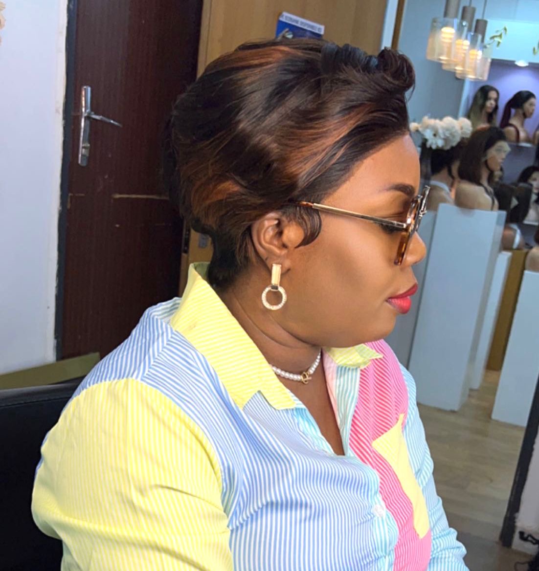 LA CATHERINE Garçonne Frontale Noire