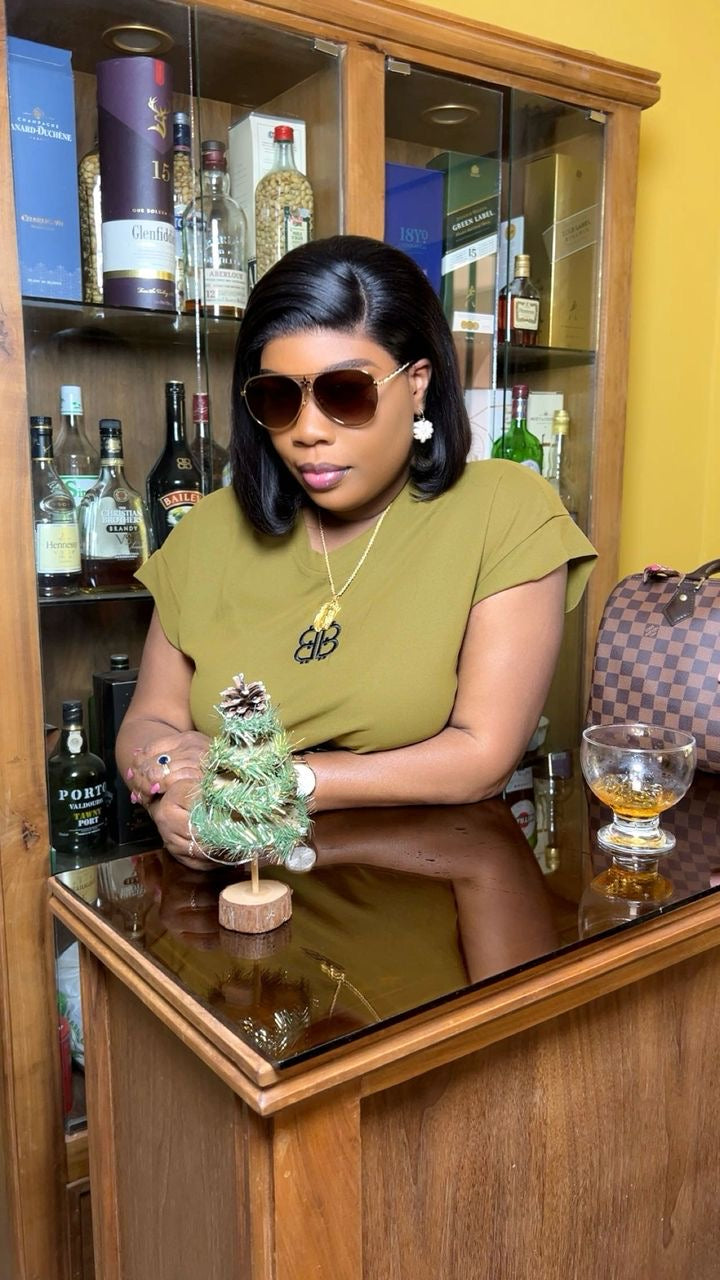 LA EMEFA BOB WIG BALCK HAIR on frontal