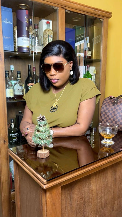 LA EMEFA BOB WIG BALCK HAIR on frontal