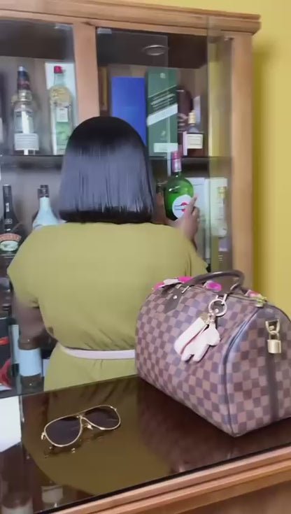 LA EMEFA BOB WIG BALCK HAIR on frontal